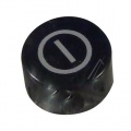 Button - C00097387 Black Push Button On-off Evo3 [Whirlpool Indesit]